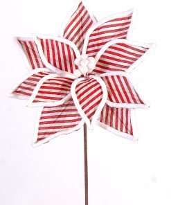 Branch W/Red & White Stripes