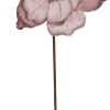 Branch W/Pink Glittered Flower