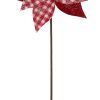 Branch Red White Plaid Flowers