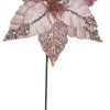Branch W/Pink Glittered Flower