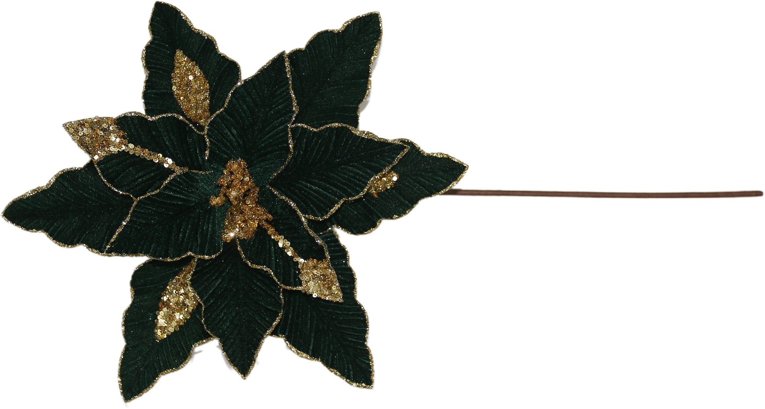 Branch Teal Flower & Gold G Branch Teal Flower & Gold G