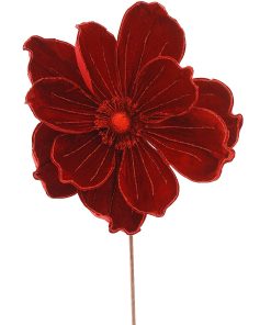 Deep Red Magnolia Flower