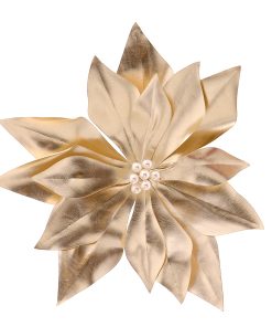 Champagne Poinsetia W/Clip
