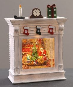 Lighted Spin Water Fireplace
