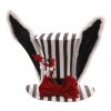 Black/White Fabric Hat Stripes Black/White Fabric Hat Stripes