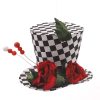 Fabric Blck Wh Checkered Hat Fabric Blck Wh Checkered Hat