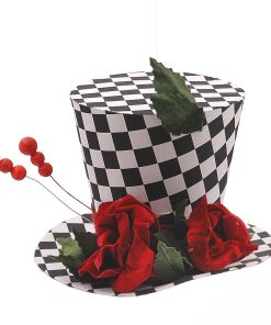 Fabric Blck Wh Checkered Hat