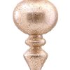 Glass Gold Finial Orn Glass Gold Finial Orn