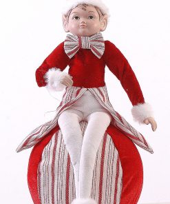 Red/White Elf On Ball