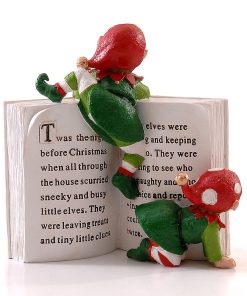 Alternative view of Resin Elves Peeking Of A Book