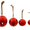 Metal Red Bell Rope Decoration Metal Red Bell Rope Decoration