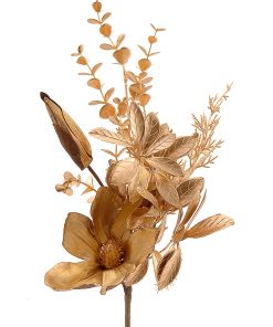 Gold Branch W/Flower