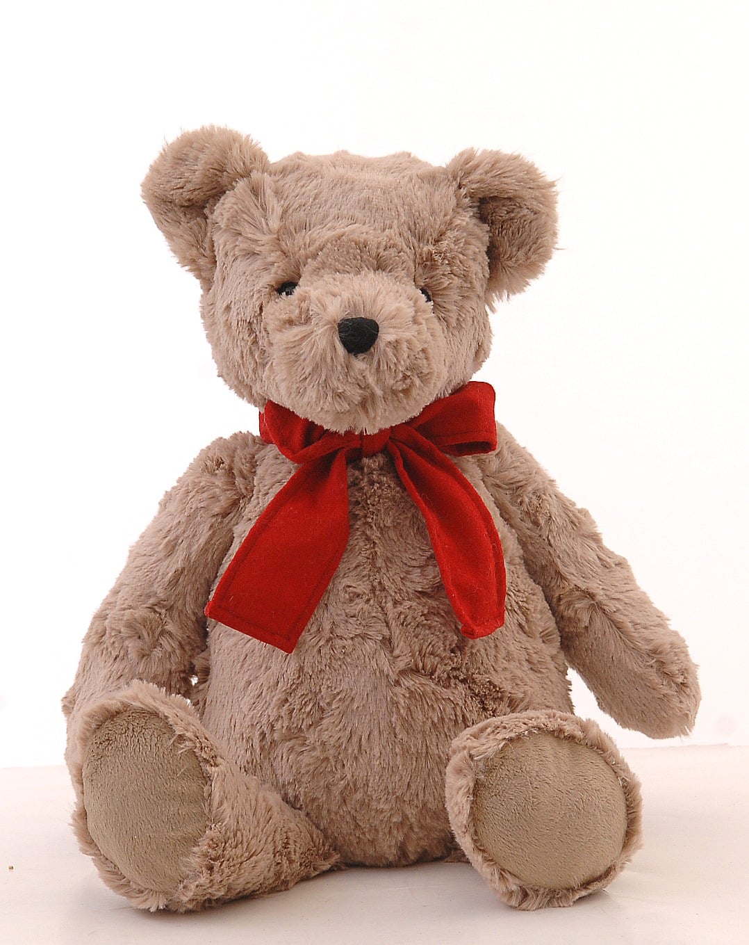 Brown Fur Bear W/Red Ribbon Brown Fur Bear W/Red Ribbon