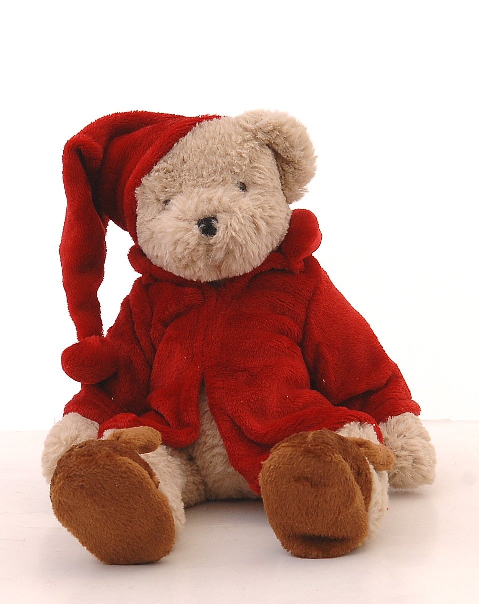 Bear Red Robe & Brown Slippers Bear Red Robe & Brown Slippers