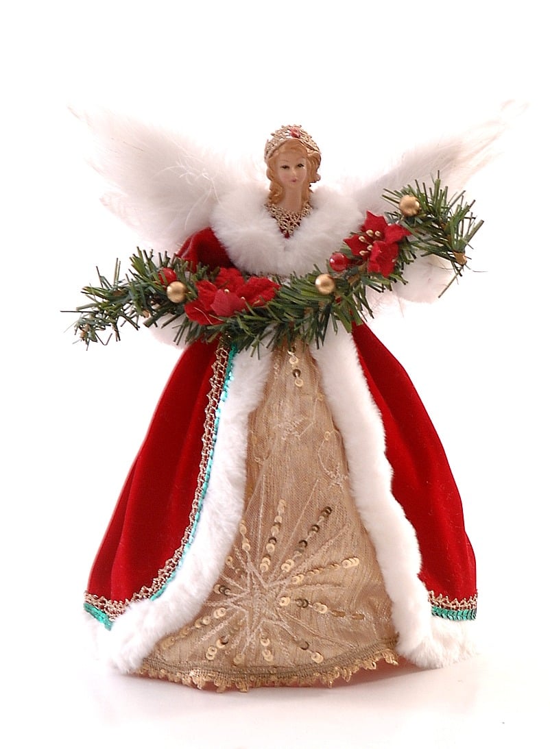 Angel W/Feather Wings Tree Top Angel W/Feather Wings Tree Top