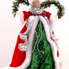 2/6-Green & Red Angel Tree Top 2/6-Green & Red Angel Tree Top