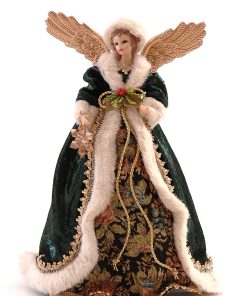 Gold & Green Angel Tree Top
