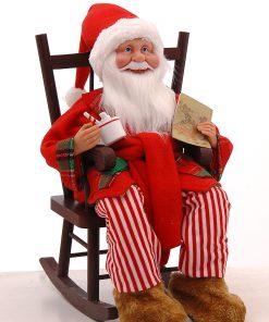 R/W/B Sitting Santa Claus