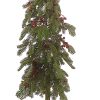 Burlap Tree W/Red Berries