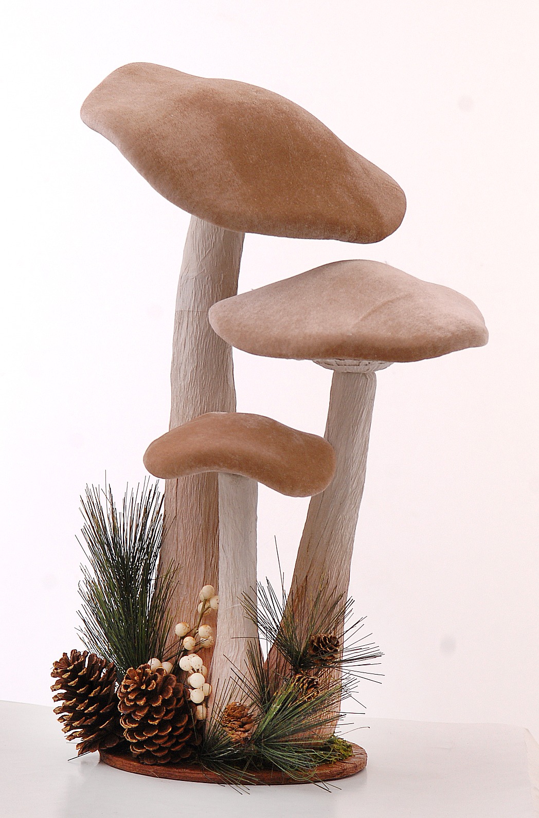 Brown Mushrooms W/Pincones Brown Mushrooms W/Pincones