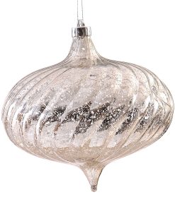 Plastic Silver Onion Orn