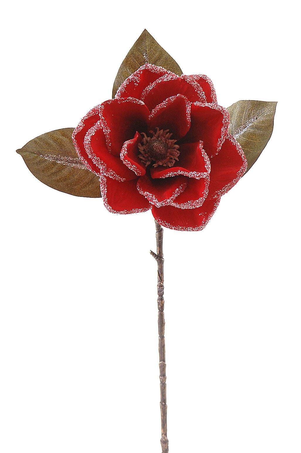 Red Iced Magnolia Flower Red Iced Magnolia Flower