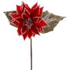 Red Iced Poinsetia Flower Red Iced Poinsetia Flower