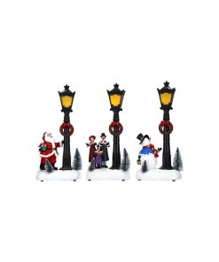 Christmas Scene Lantern 3 Ass