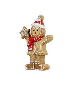 Gingerbread Boy W Tree Led Ply