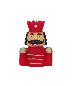 Candle Nutcracker Red