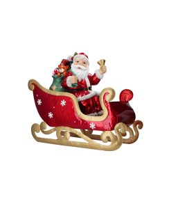 Santa In Sleigh With Gifts Led