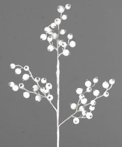 White Branch W/Glitter Balls