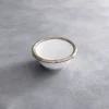 Thanni Bamboo Small Bowl White & Gold
