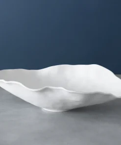 Vida Nube Large Oval Bowl White
