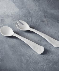 Vida Nube Large Salad Servers White