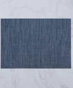 Vida Rectangular Woven Placemats Set Of 4 Navy