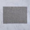Vida Rectangular Woven Placemats Set Of 4 Charcoal Vida Rectangular Woven Placemats Set Of 4 Charcoal