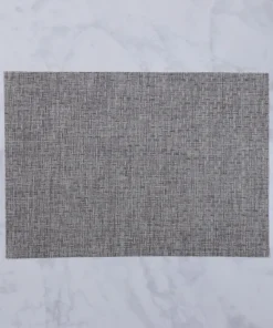 Vida Rectangular Woven Placemats Set Of 4 Charcoal