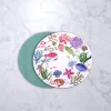 Vida Croc Reversible 15.5" Round Placemats Set Of 4 Coastal
