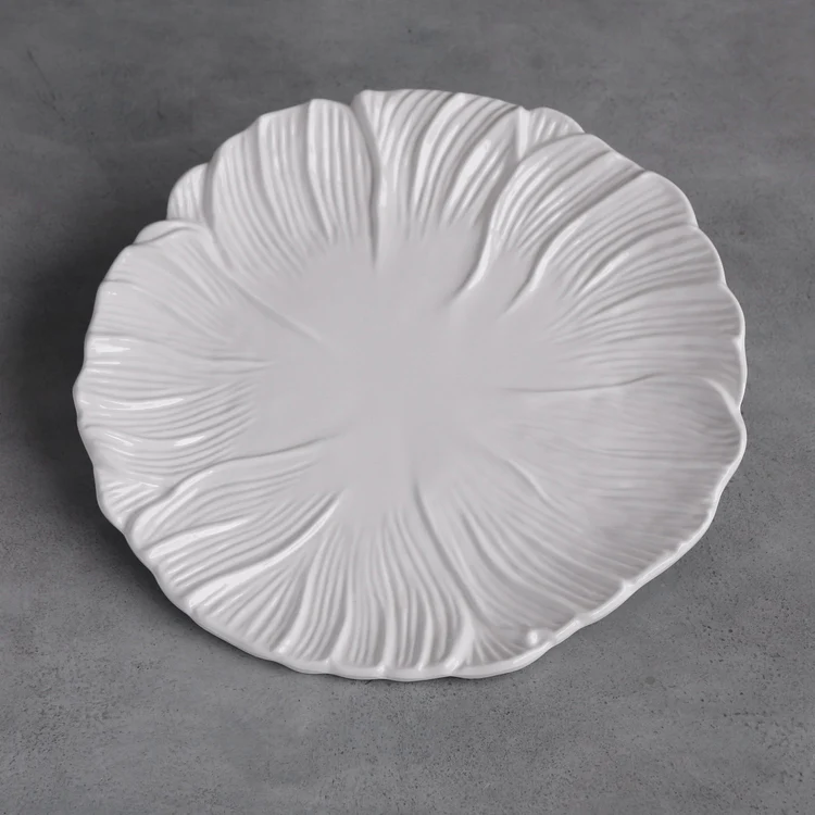 I130686 Vida Lettuce 13" Charger White