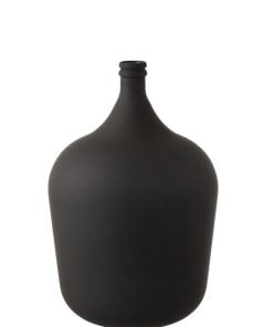 Vase Carafe Glass Matte Black