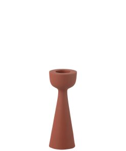 Candle Holder Cone Alu Rust L