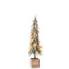 Xmas Tree+Led Pl Snow Gn/Rd L