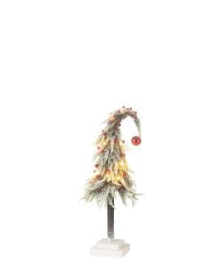 Xmas Tree Hat+Led Pl Sn Gn/R M