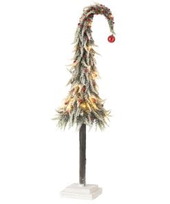 Xmas Tree Hat+Led Pl Sn Gn/R L