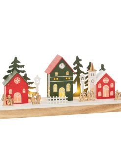 Deco Winter Led Village Wo Mix