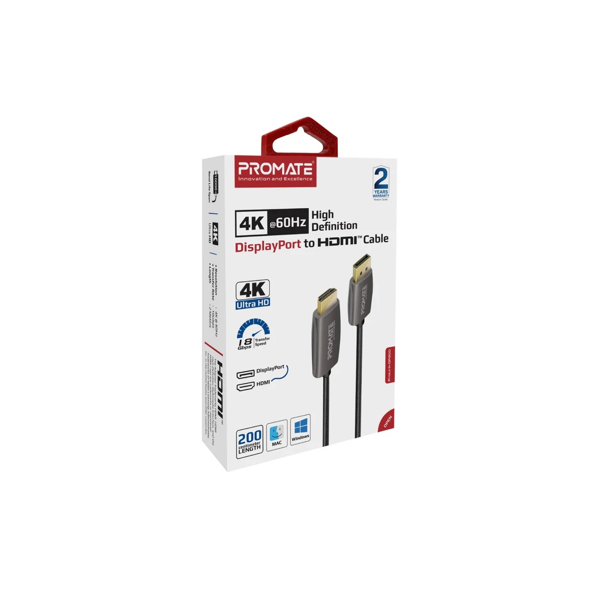 PROLINK-DP200-1 Promate ProLink-DP DisplayPort to HDMI®Cable