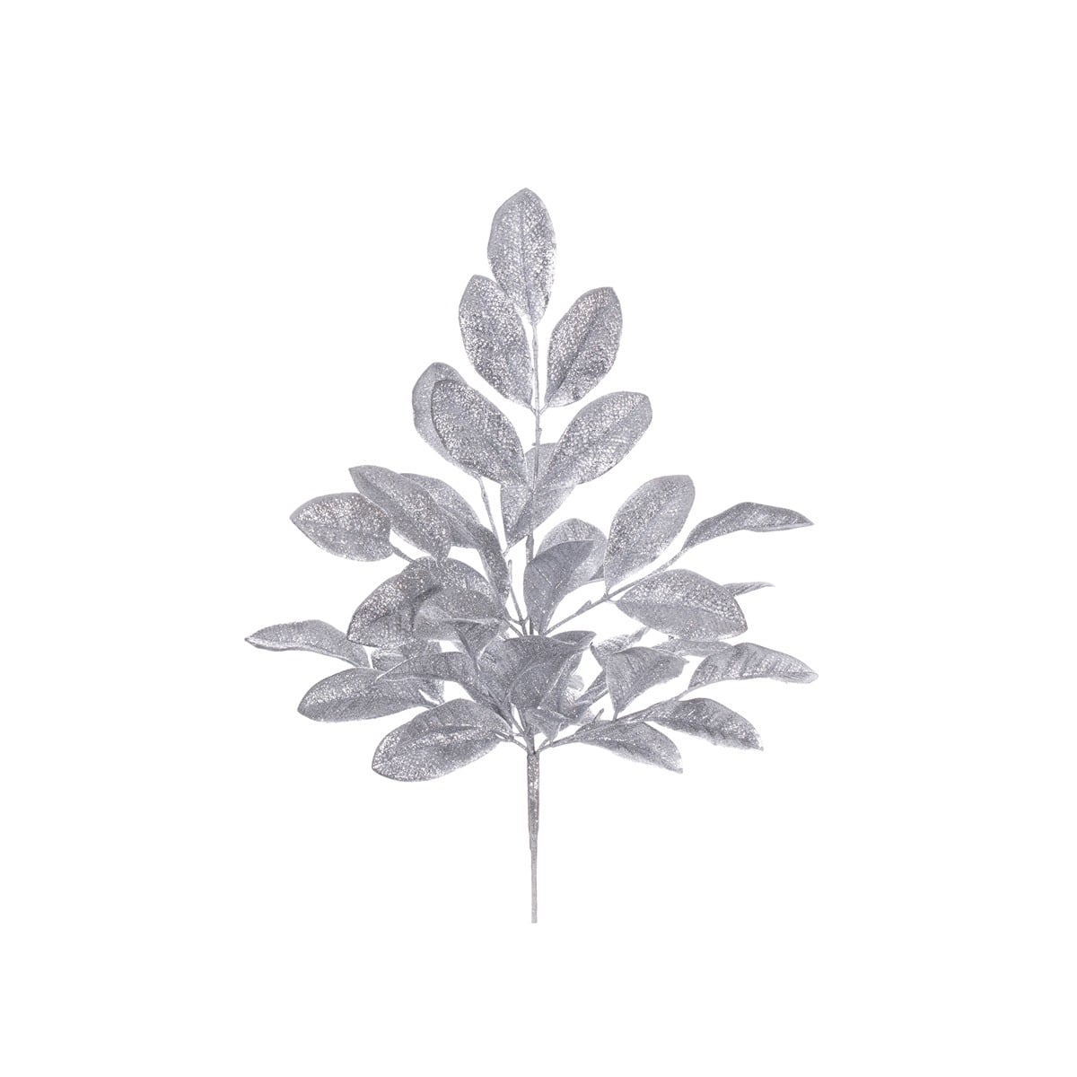 25 Silver Apple Leaf Glitter B 25 Silver Apple Leaf Glitter B