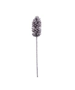 30" Glitter Snow Pinecone Stem