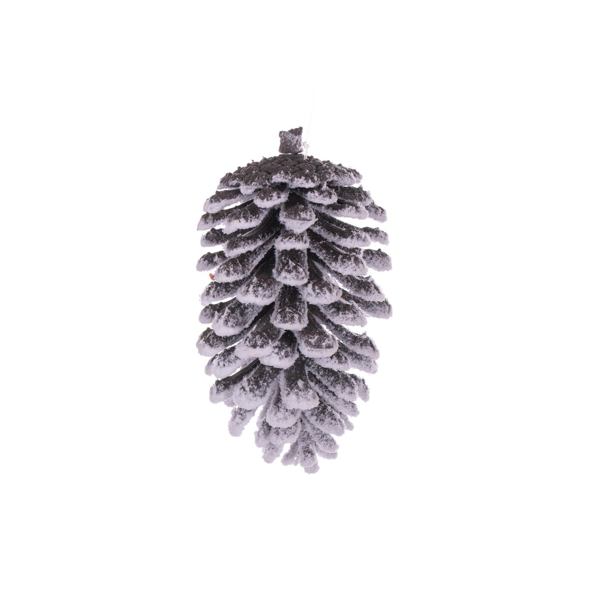 5" Snowy Glitter Pinecone Ornam 5" Snowy Glitter Pinecone Ornam